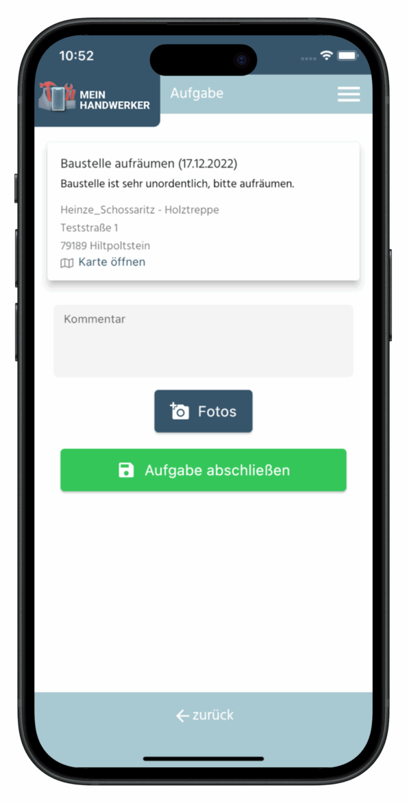 Aufgabenverwaltung App