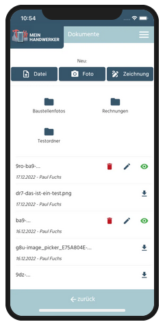 Dokumentenmanagement per App